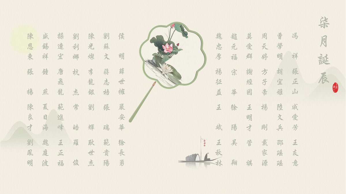 【生日祝福】恭祝7月生日的員工生日快樂！